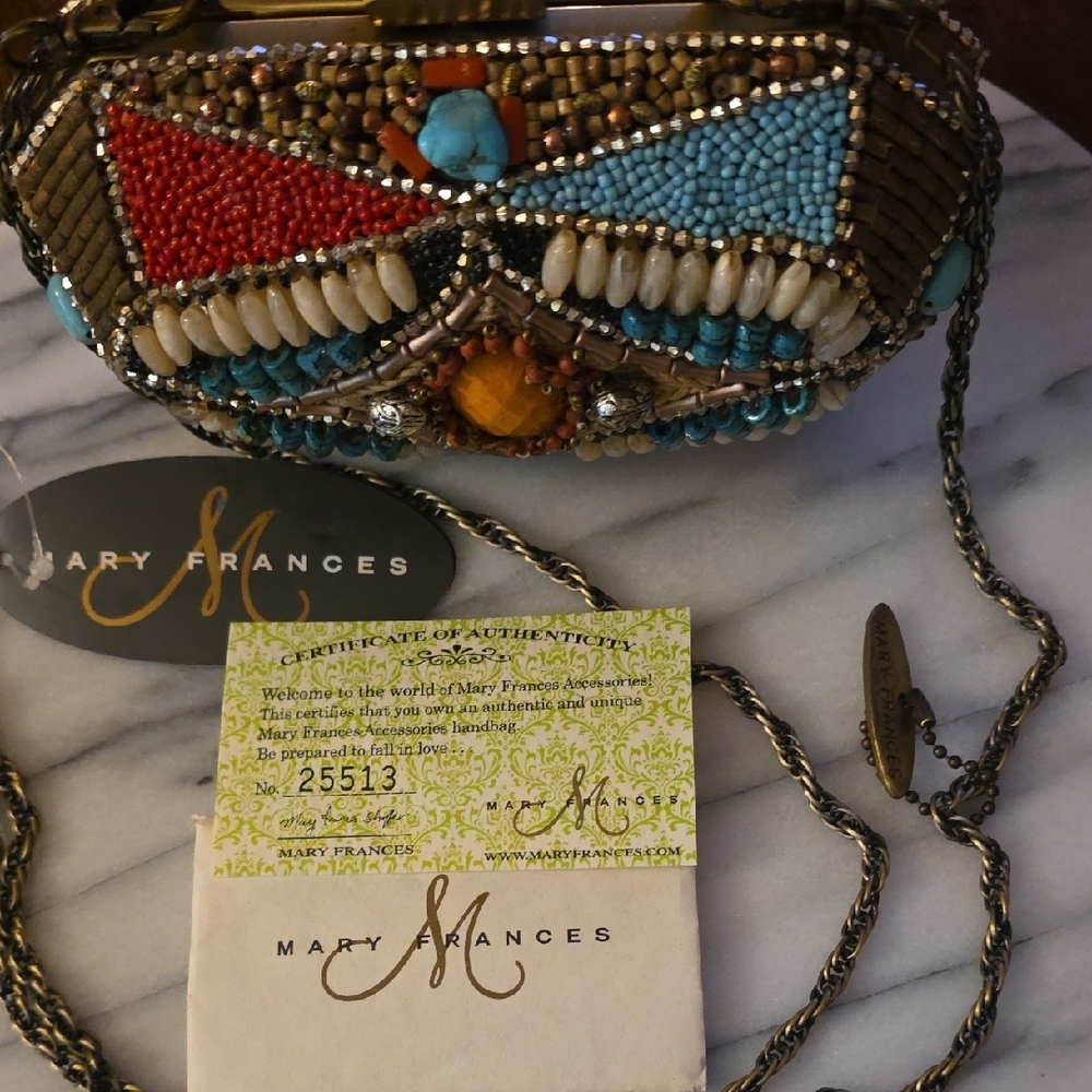 Mary Frances Multicolor Beaded Clutch - Picture 7 of 16